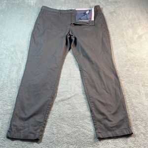 Perk Slim Fit Stretch Chino Pants Gray Casual‎ Everyday Size 38/30 Men's Career